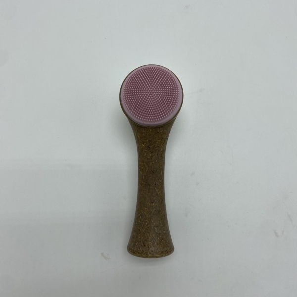 Eco-friendly Coconut Fibre Handle Face Cleaning Brush Double-sided Super Soft Coir Facial Cleansing Brush