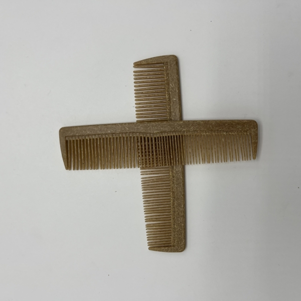 7381  Coconut Plant Fiber  Frosted Needle Tooth Comb