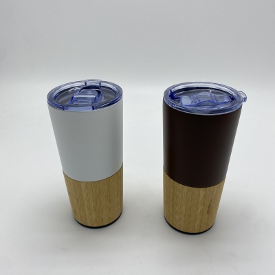 Vacuum cup with Bamboo decoration 