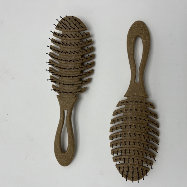 8548  Coconut plant fiber Wet Detangler Hair Brush