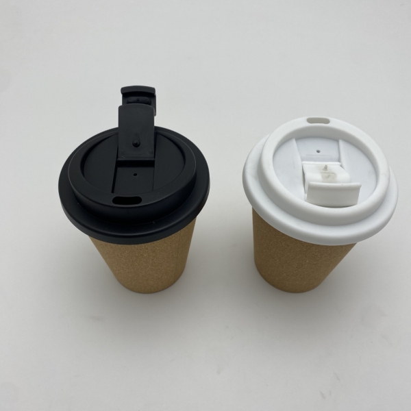 Heat Insulated ECO-Friendly plastic cup with Corks outside decoration