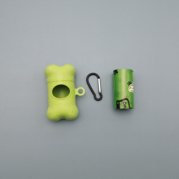 Wheat straw fiber Compostable poop bag Dispenser 