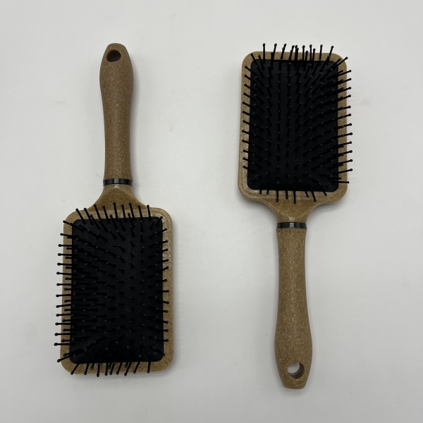 Natural Coconut plant fiber High quality Paddle Hair Brush
