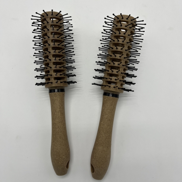 9517CB  Coconut Plant Fiber Styling Round Curling Hair Brush