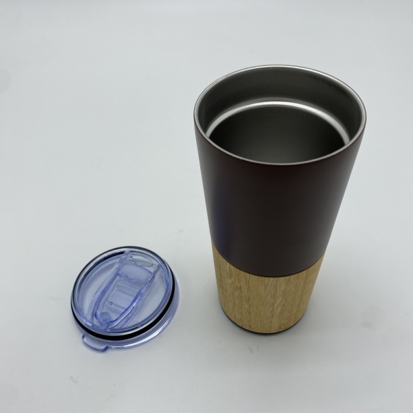 Vacuum cup with Bamboo decoration 