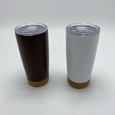 Bamboo Vacuum Flask  Thermos Travel Mug Vacuum Keep Cup Cork-bottomed Cup