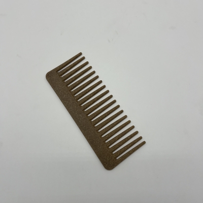 8268  Coconut Plant Fiber Frosted Wide Tooth Comb