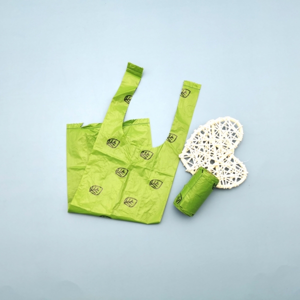 Compostable Pet Poop T shape Waste bag 