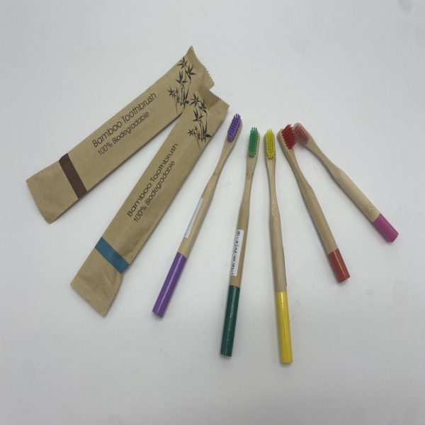 100% Natural Biodegradable Organic Eco Friendly Bamboo Toothbrush With Logo