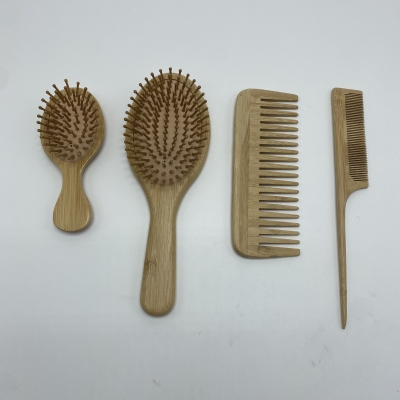 Natural Straight Bamboo Cute Pocket Hair Comb Custom Wooden Comb Hot for Handmade Chinese Hair Massage Combs Set Logo