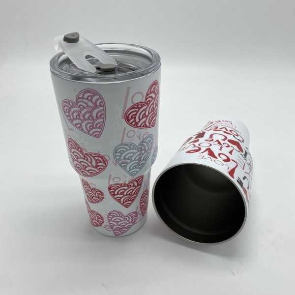  Customized Sublimation Christmas 30oz Quencher Travel Tumbler 