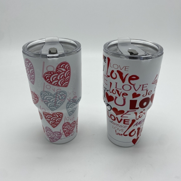  Customized Sublimation Christmas 30oz Quencher Travel Tumbler 