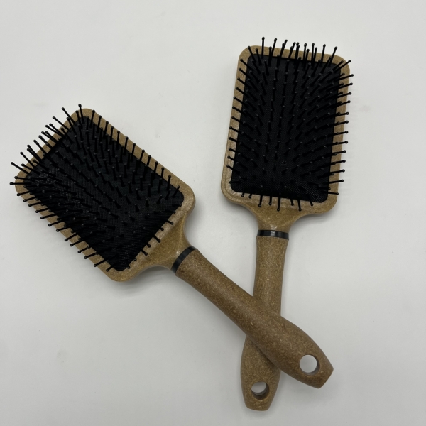 Natural Coconut plant fiber High quality Paddle Hair Brush