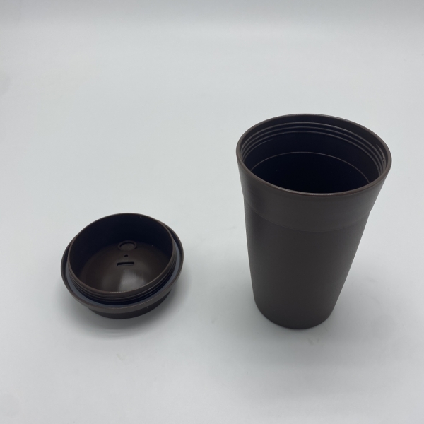 400ml Coffee grounds plastic cup degradable eco-friendly takeaway mug