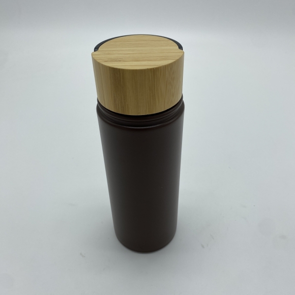 Stainless Steel Double wall Termos With Bamboo lid