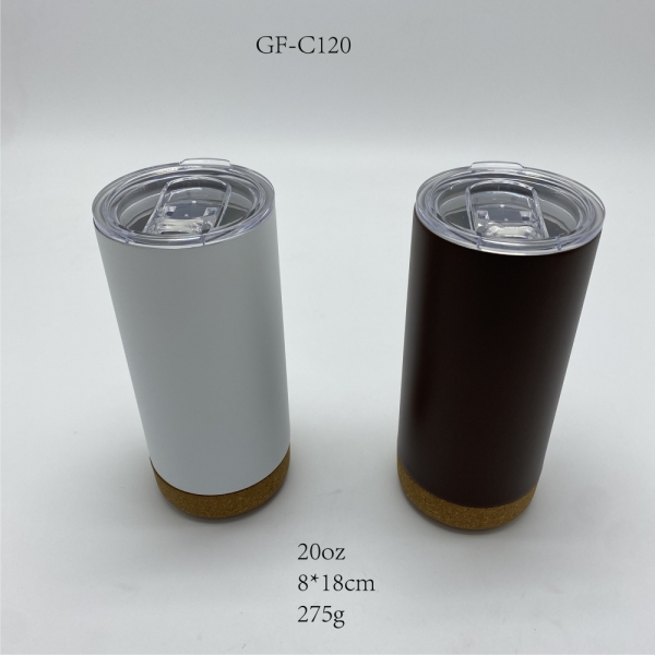 Bamboo Vacuum Flask  Thermos Travel Mug Vacuum Keep Cup Cork-bottomed Cup