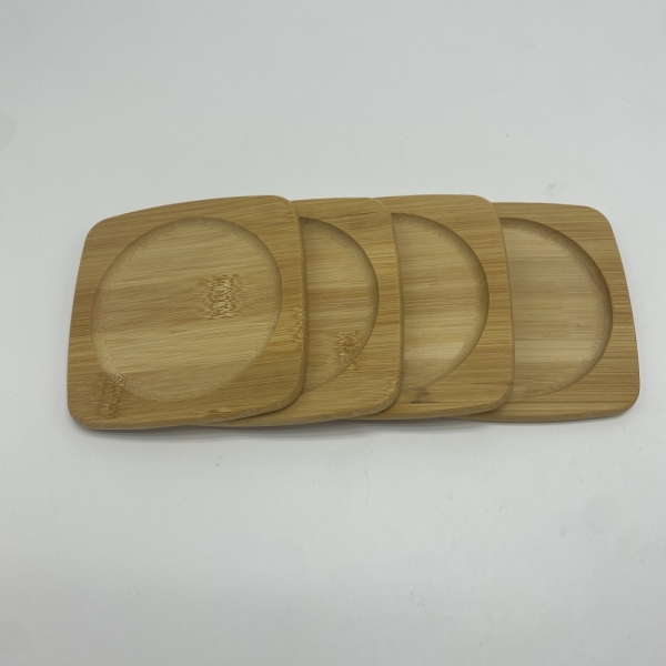 TF-CC04  Natural Bamboo Wooden  Coasters