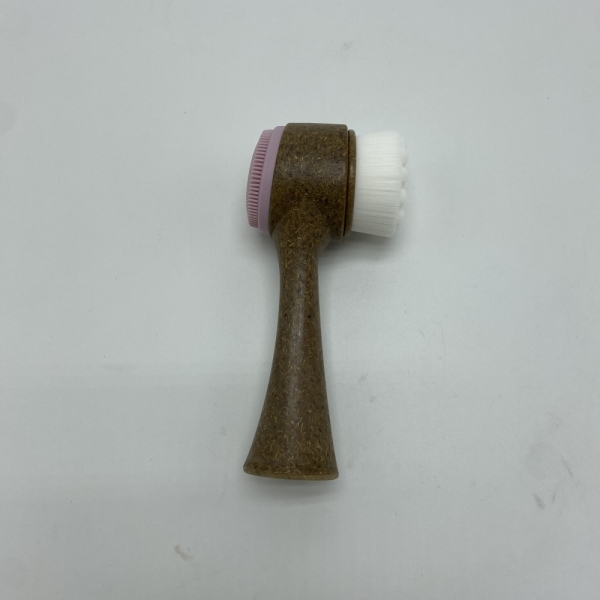 Eco-friendly Coconut Fibre Handle Face Cleaning Brush Double-sided Super Soft Coir Facial Cleansing Brush