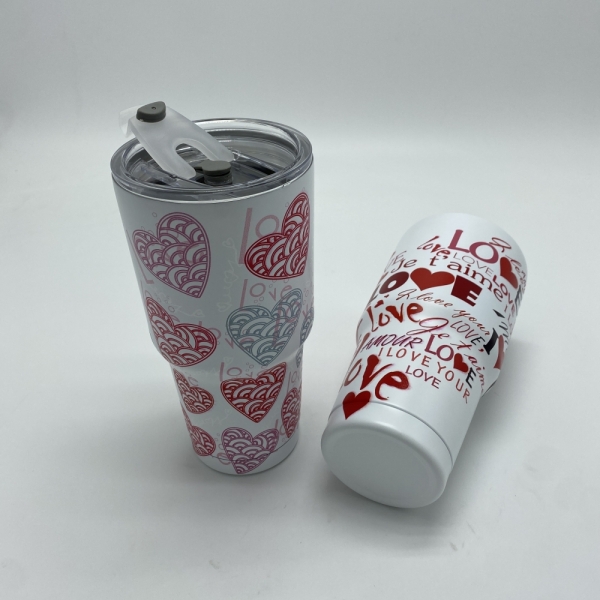  Customized Sublimation Christmas 30oz Quencher Travel Tumbler 