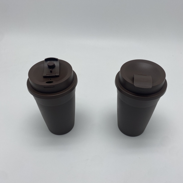 400ml Coffee grounds plastic cup degradable eco-friendly takeaway mug